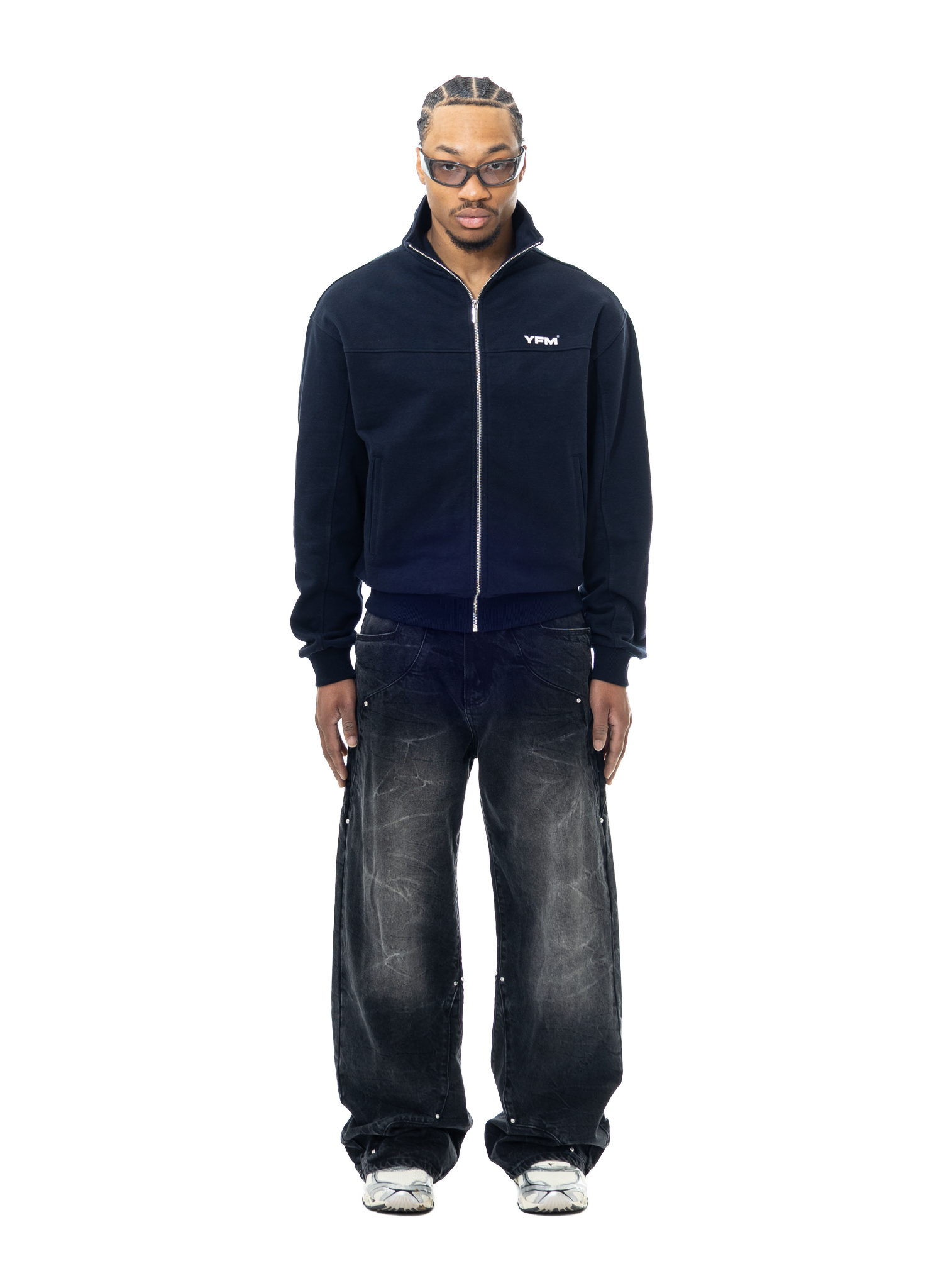 Yfm Signature Track Jacket Navy