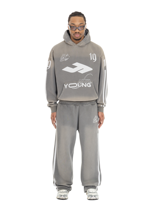 Yfm Jersey Hoodie Washed Grey