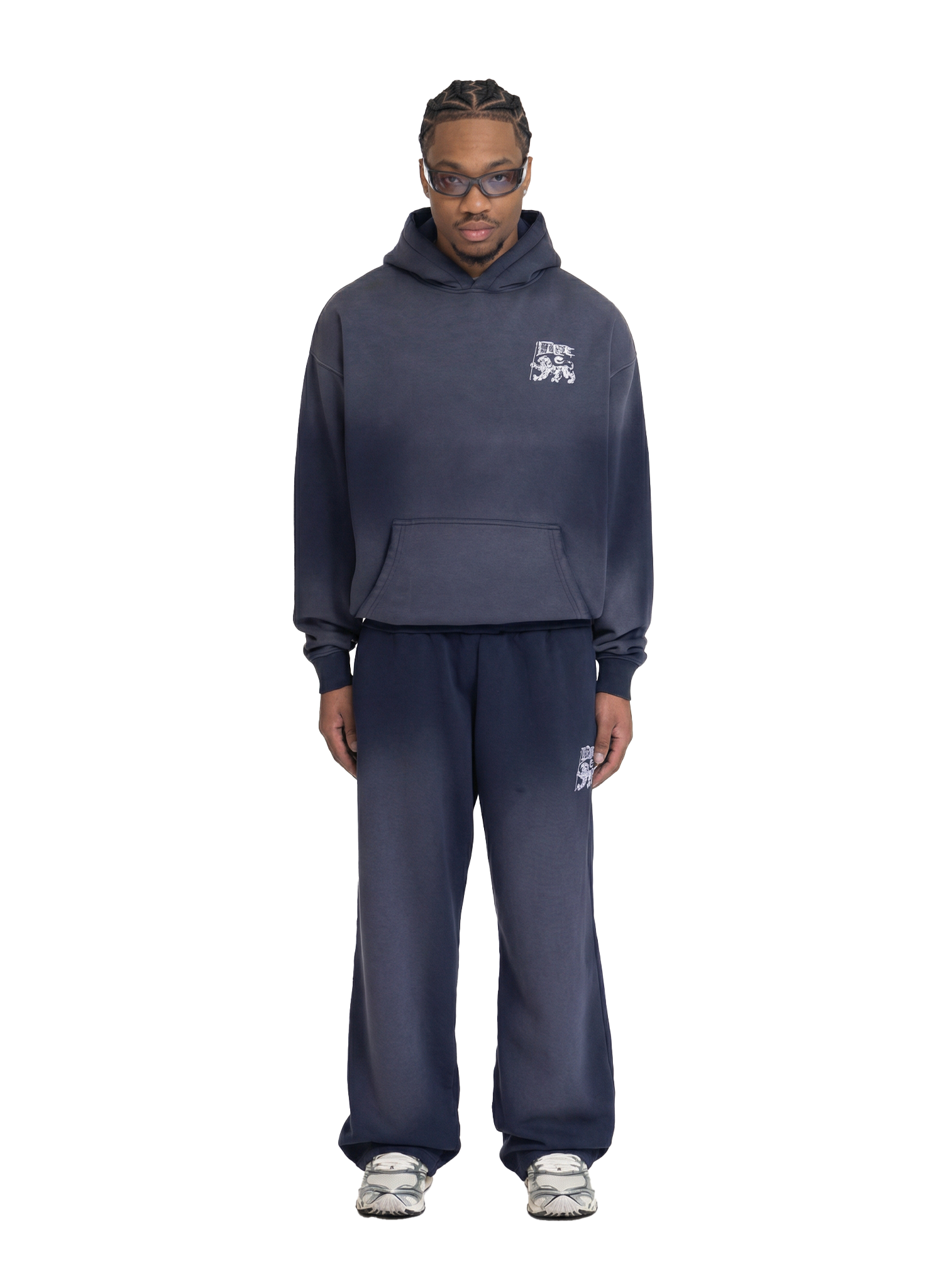 Yfm Royal Hoodie Navy Fade