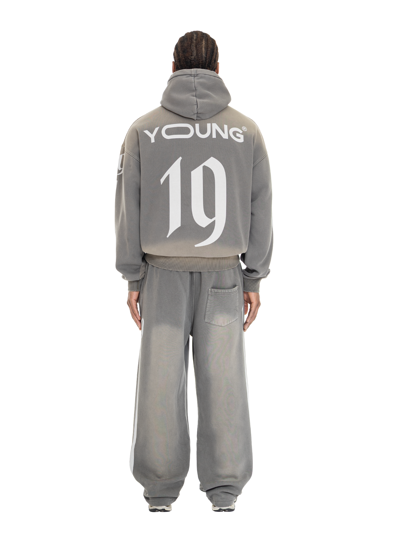 Yfm Jersey Hoodie Washed Grey