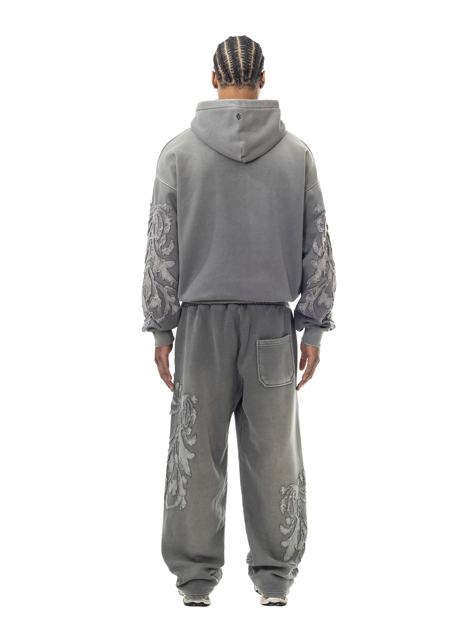 Yfm Phantom Zip Hoodie Washed Gray