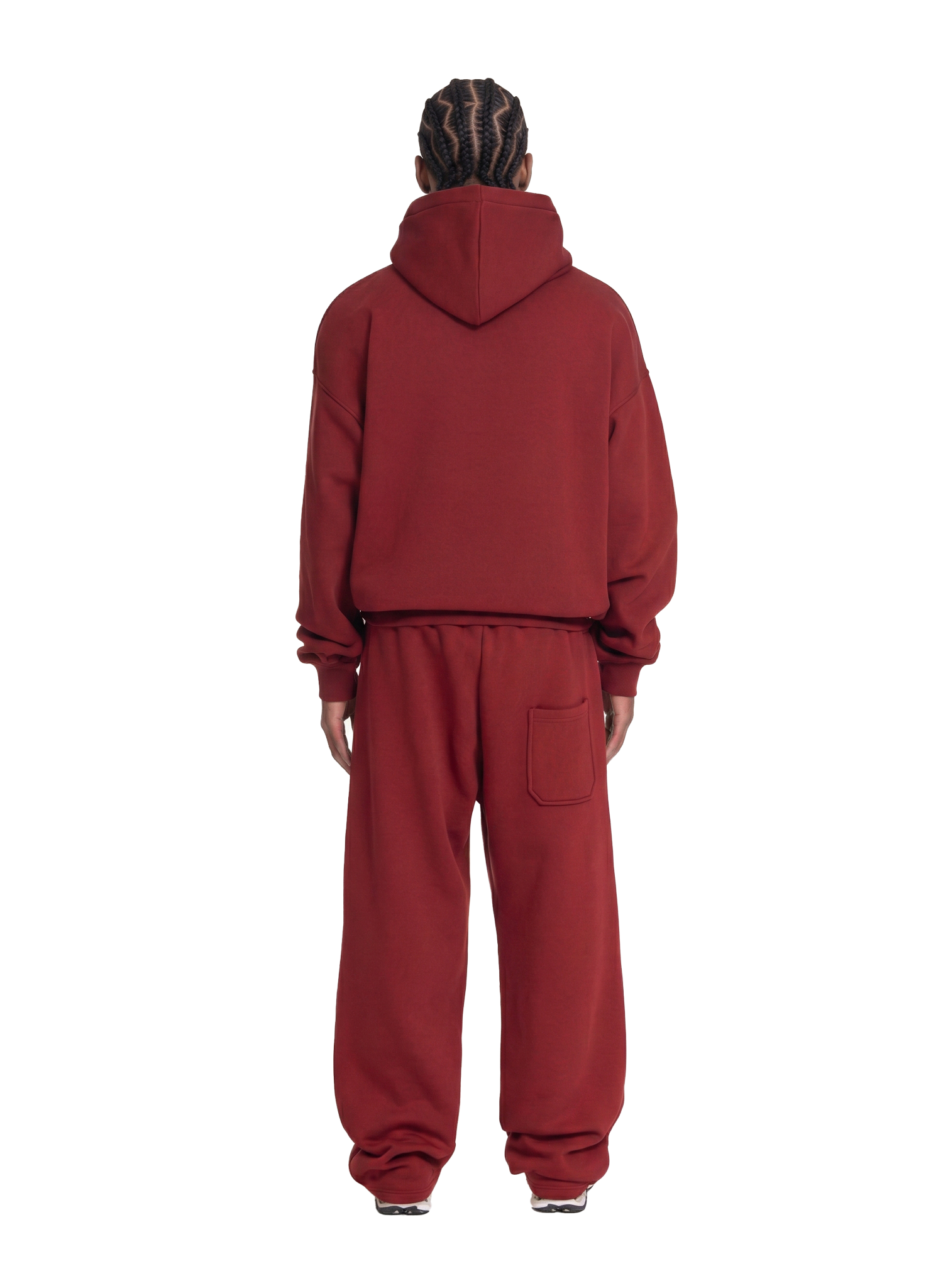 Yfm Basic Hoodie Deep Red