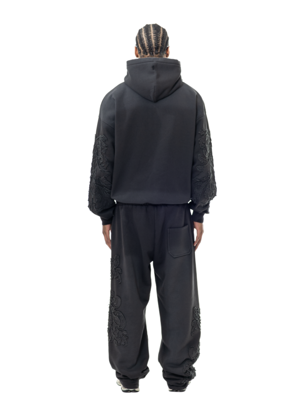 Yfm Phantom Zip Hoodie Washed Black