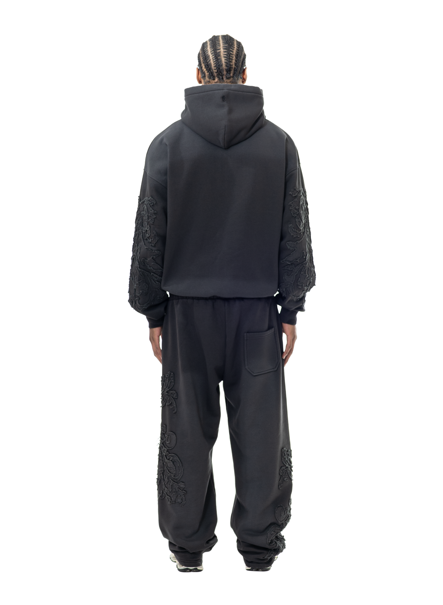 Yfm Phantom Zip Hoodie Washed Black