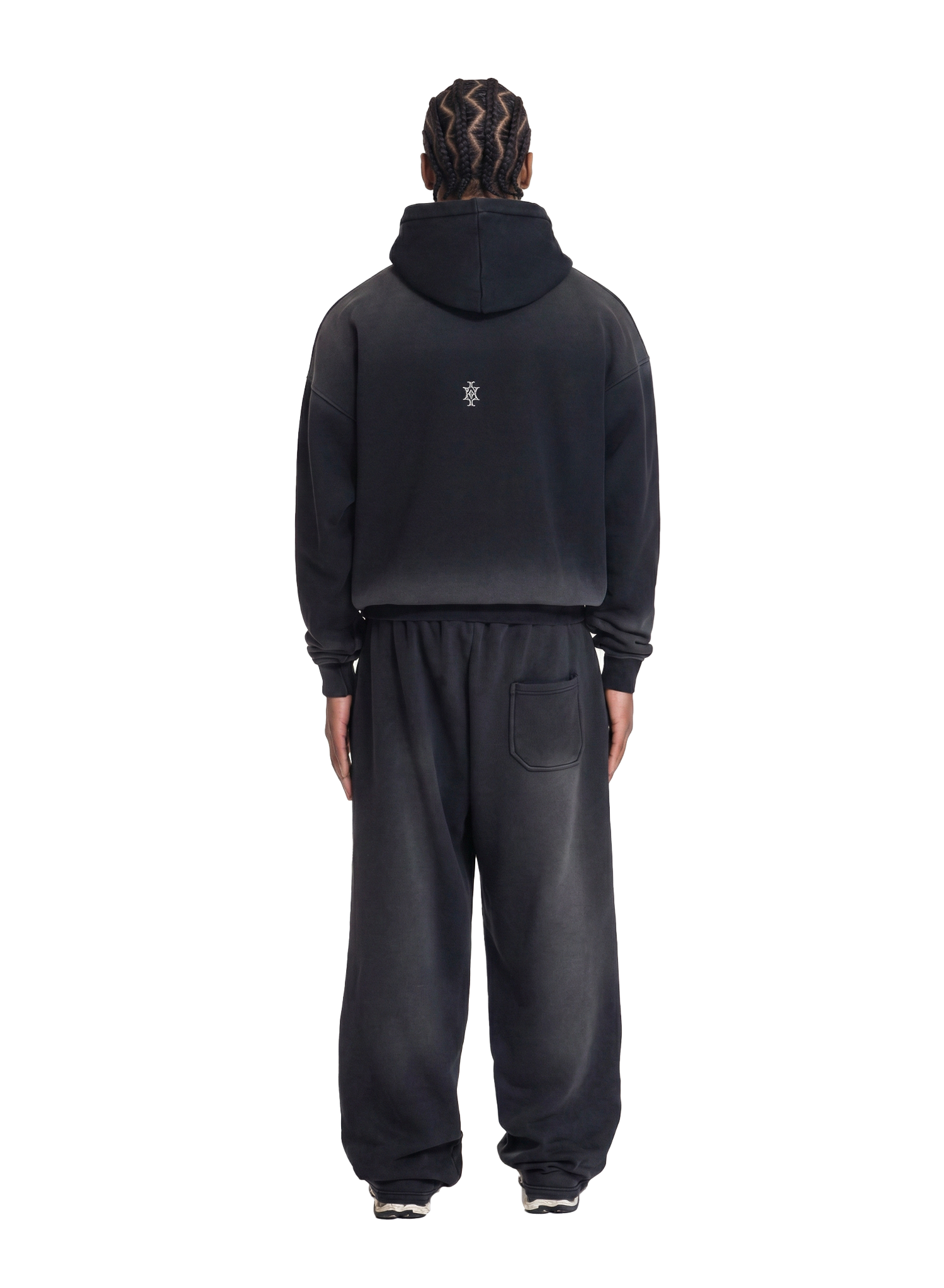 Yfm Boarder Hoodie Steel Washed