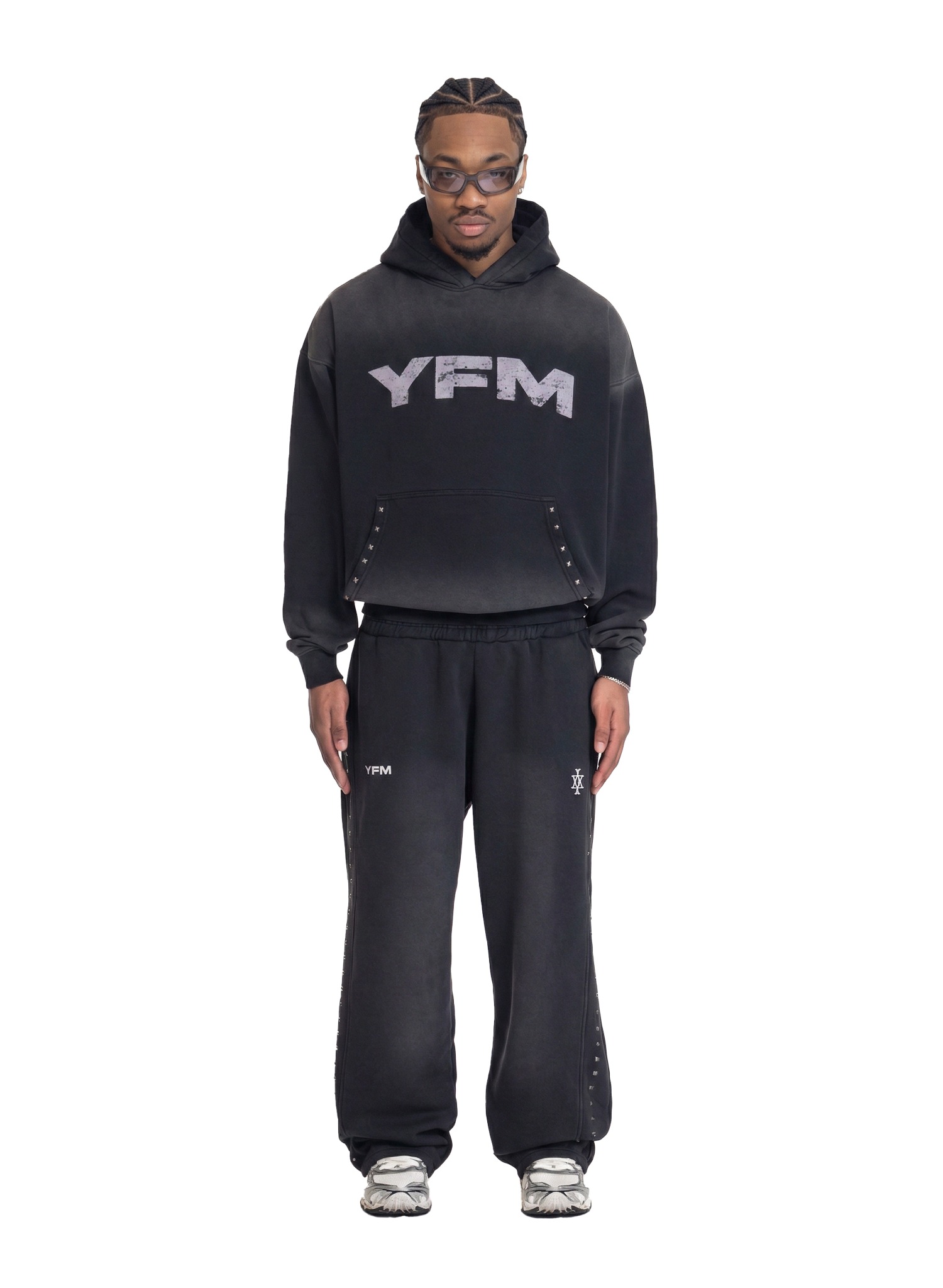 YFM Boarder Tracksuit Steel Washed