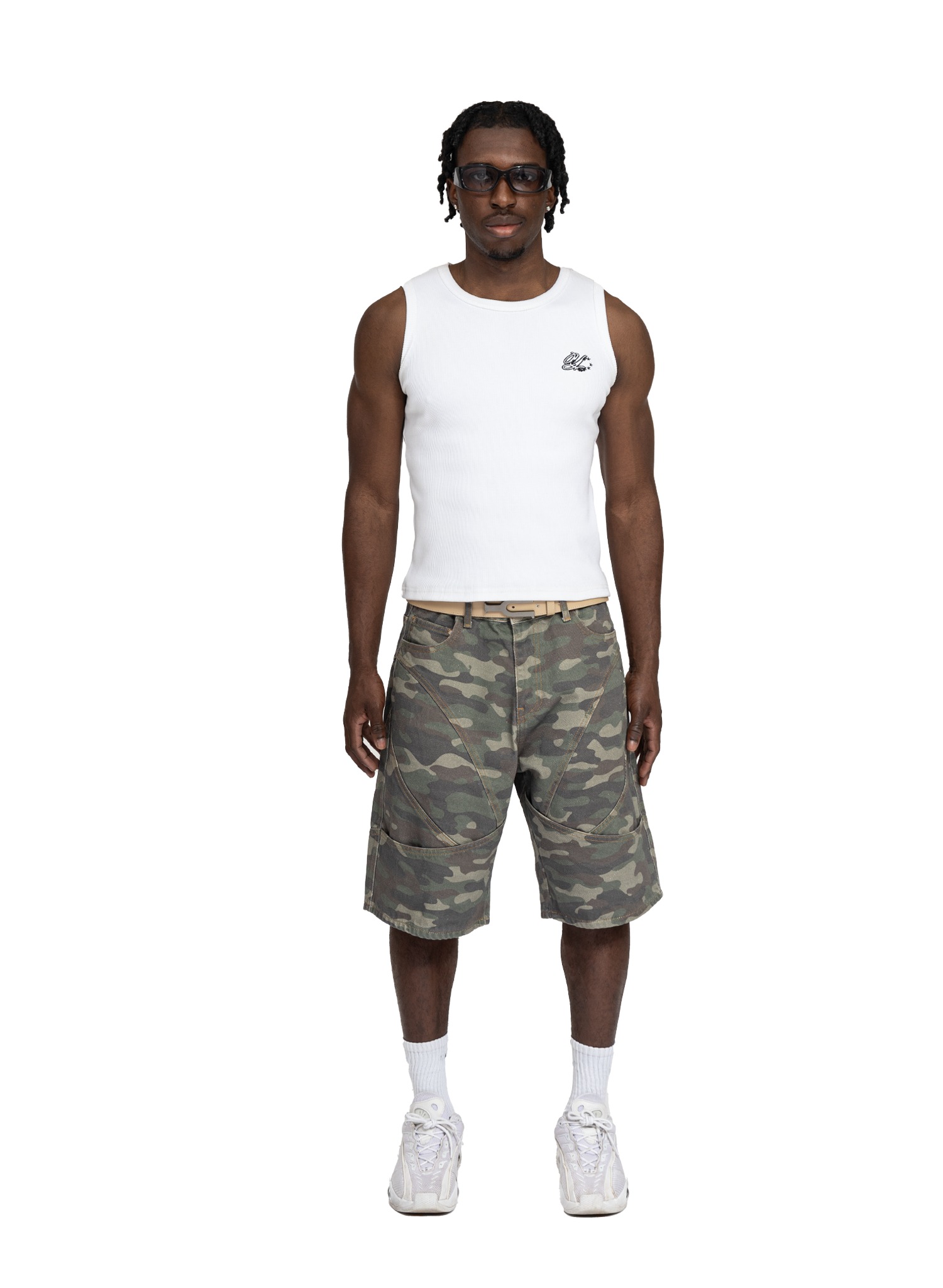 YFM Grid Jorts Camo