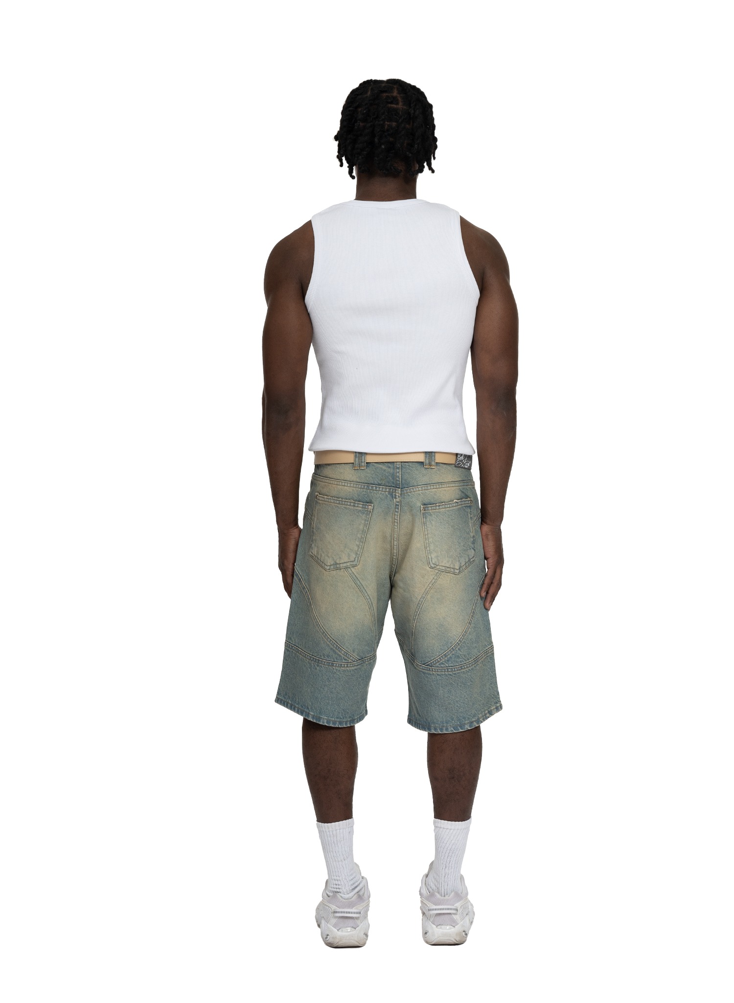YFM Grid Jorts Sand
