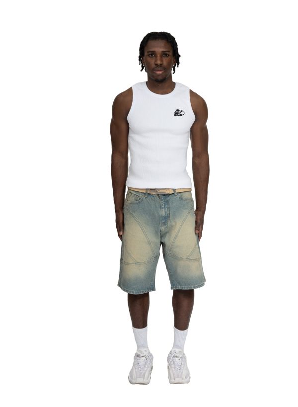 YFM Grid Jorts Sand