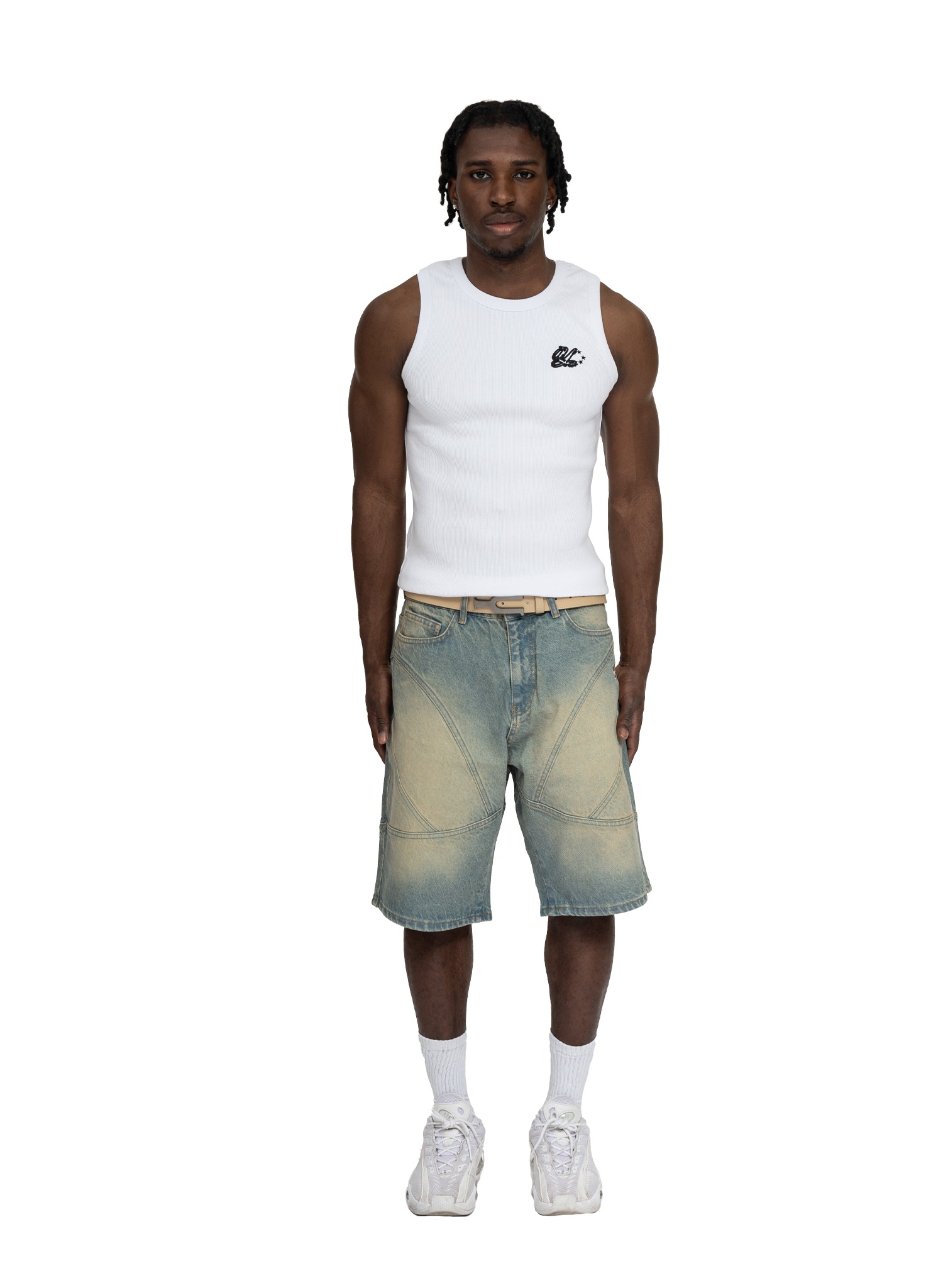 YFM Grid Jorts Sand