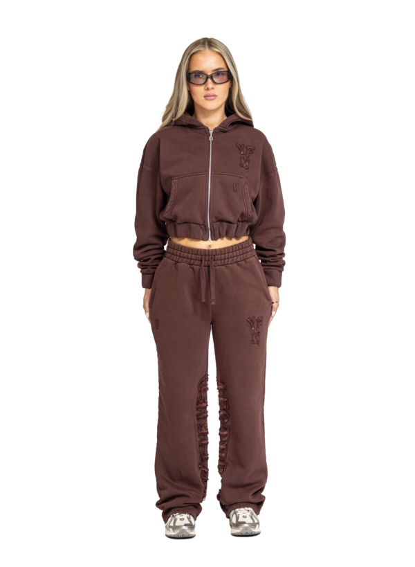 YFM Hoodie Washed Plum Women