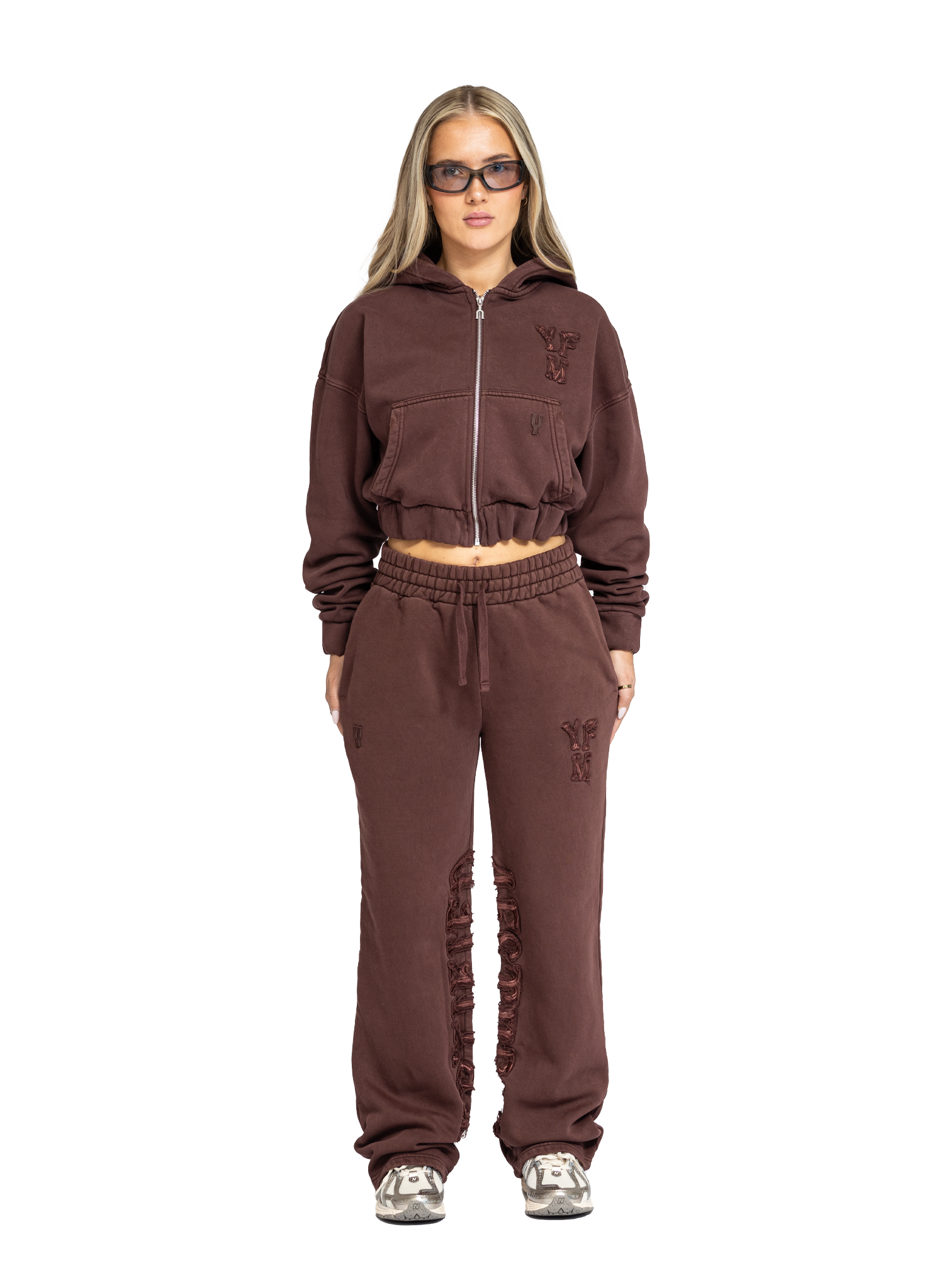 YFM Hoodie Washed Plum Women