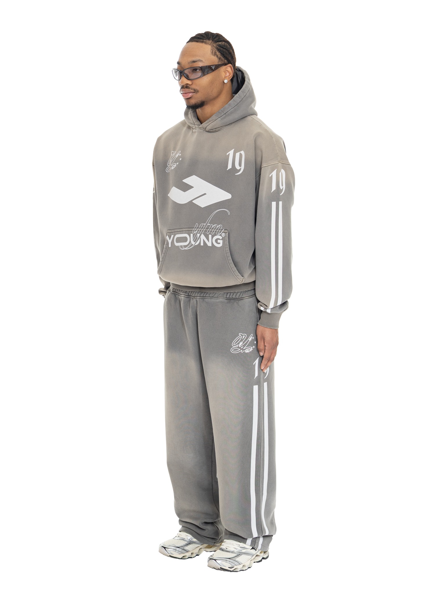 YFM Jersey Pants Washed Grey