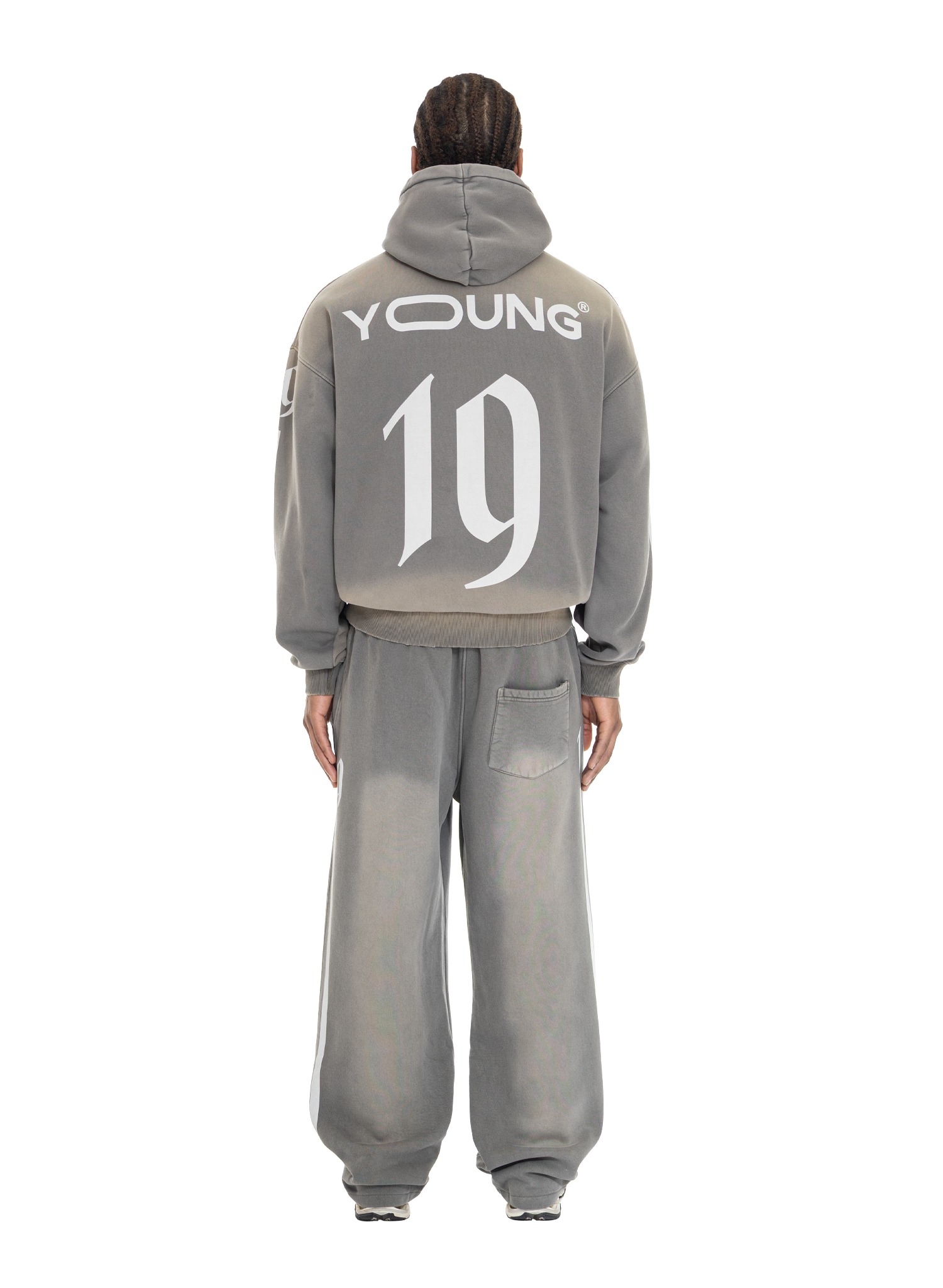 YFM Jersey Tracksuit Washed Grey