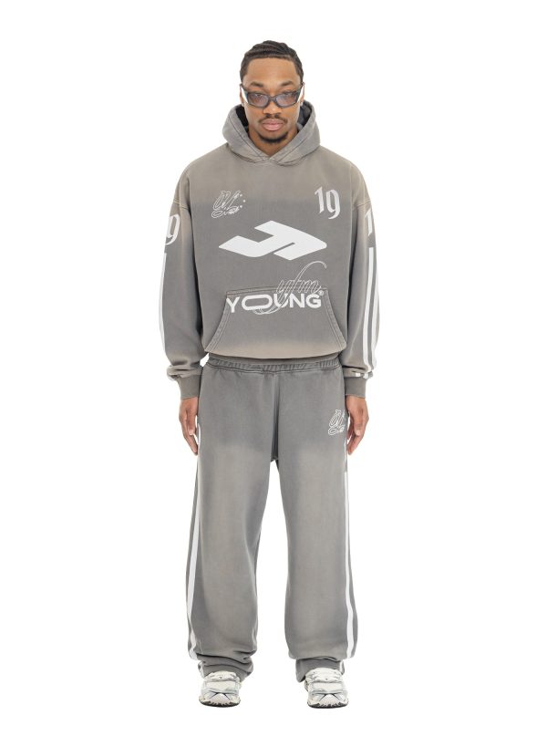 YFM Jersey Tracksuit Washed Grey