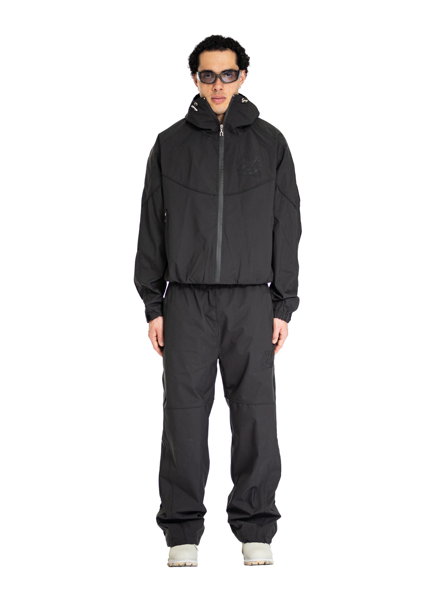 YFM Nylon Tracksuit Black