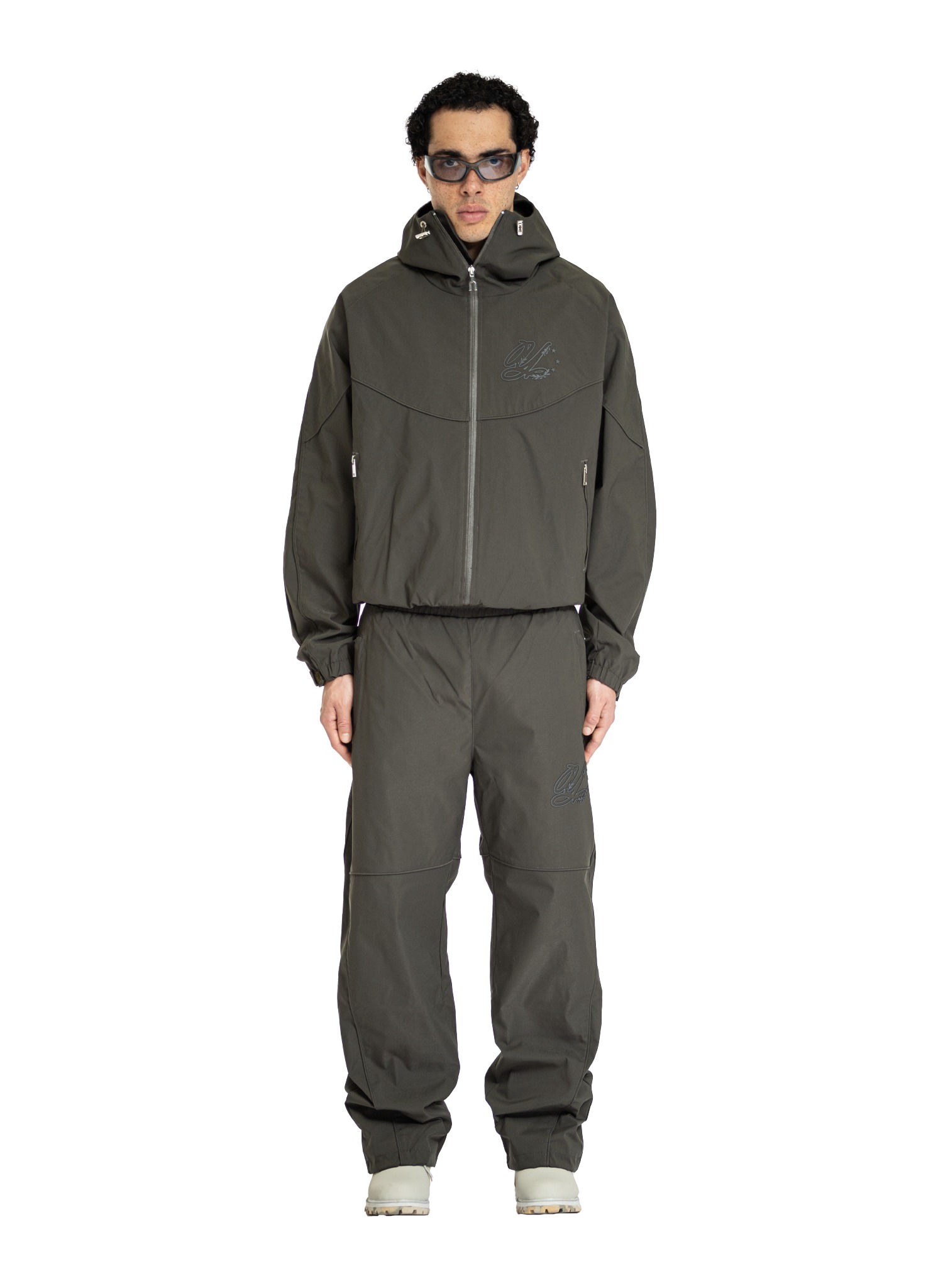 YFM Nylon Tracksuit Dark Green