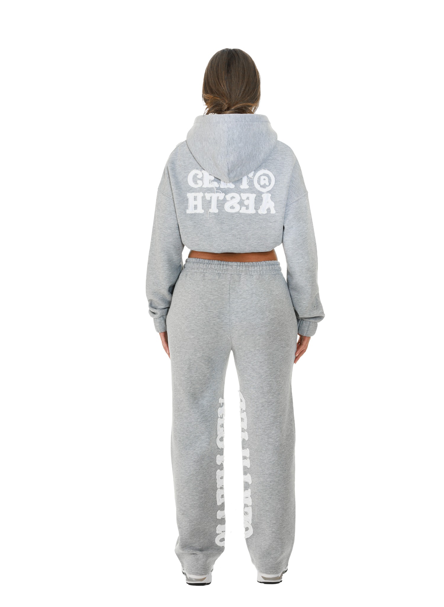 YFM Pants Grey Melange Women