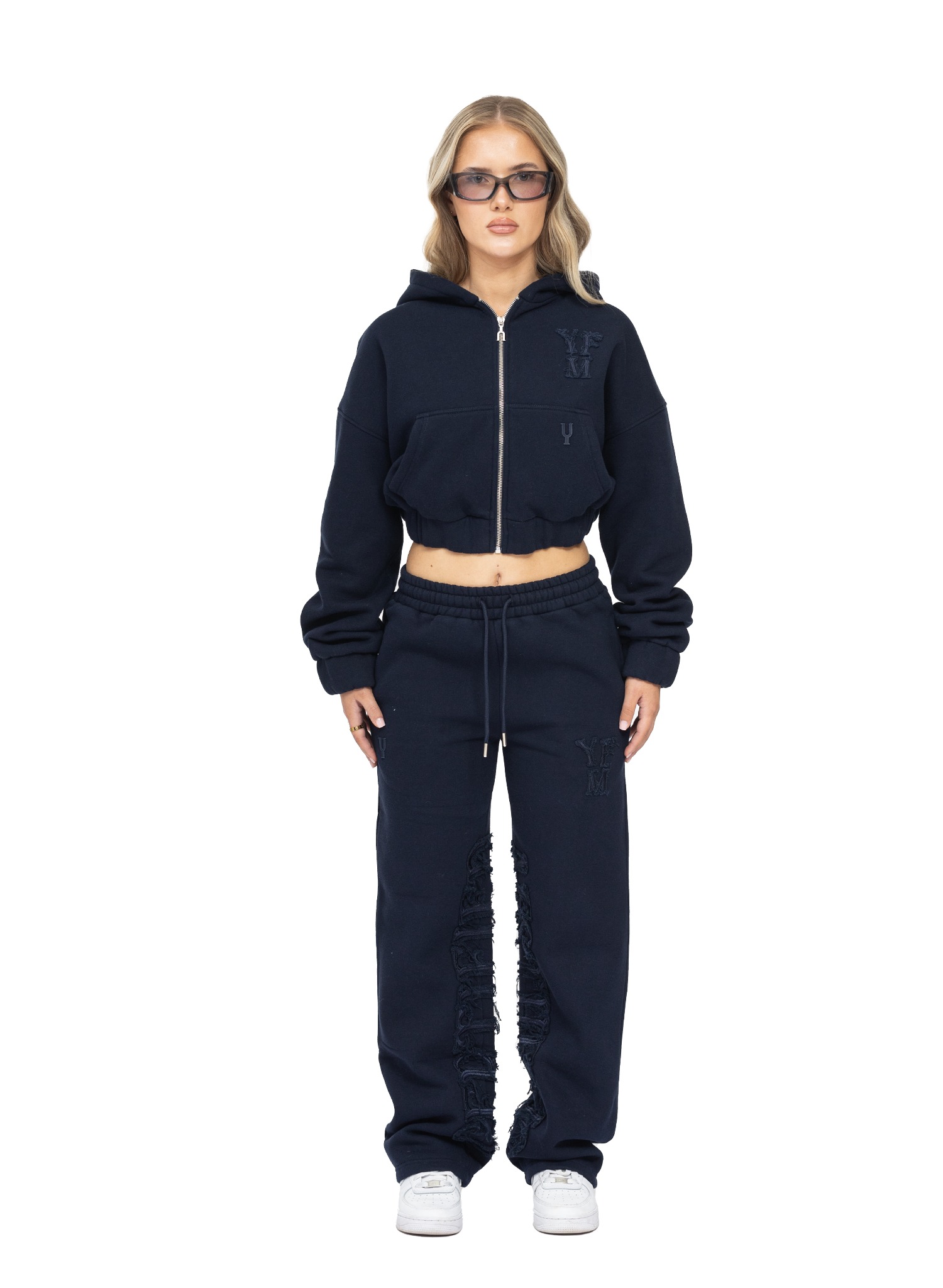 YFM Pants Navy Blue Women