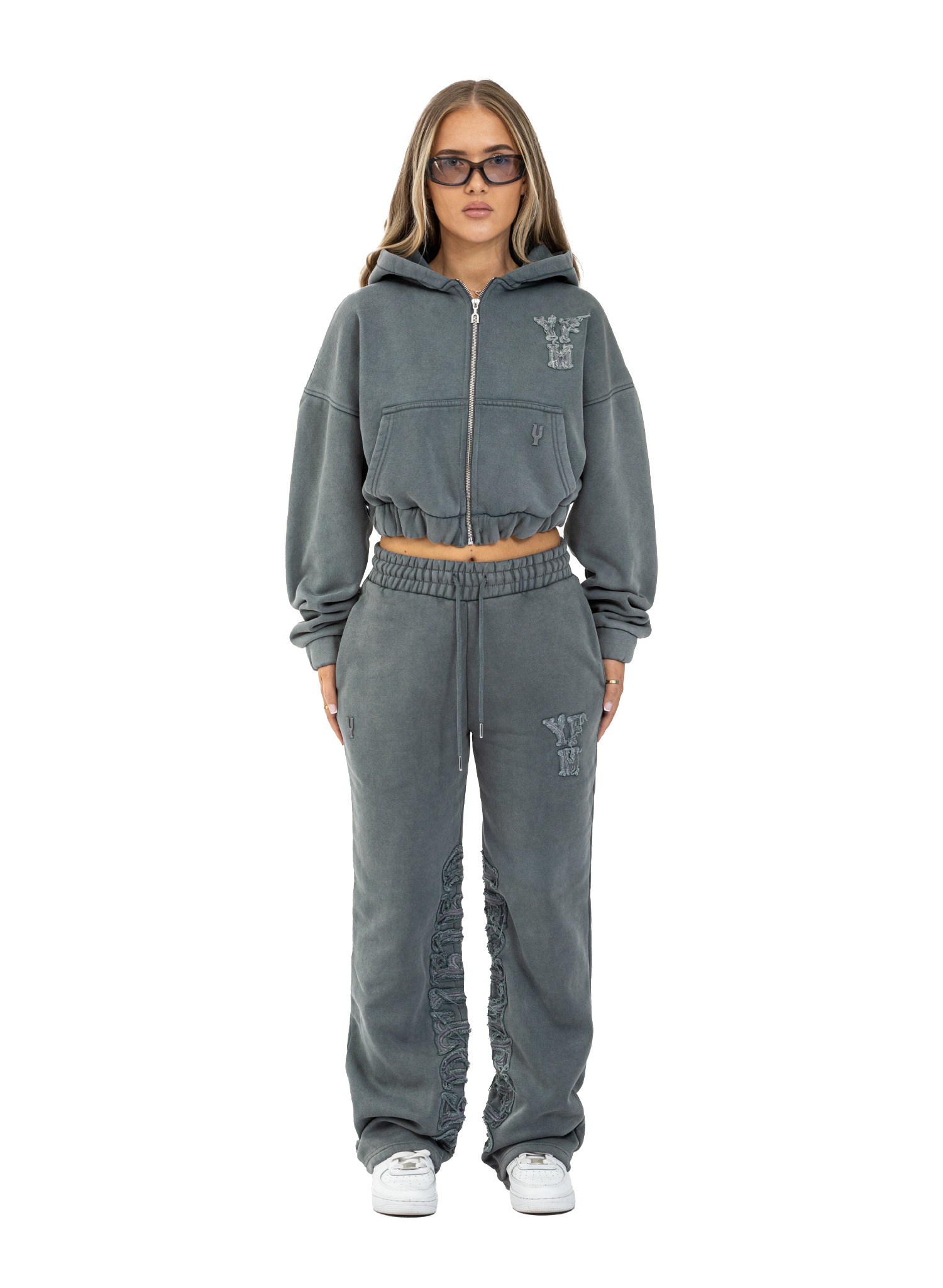 YFM Pants Washed Grey Women