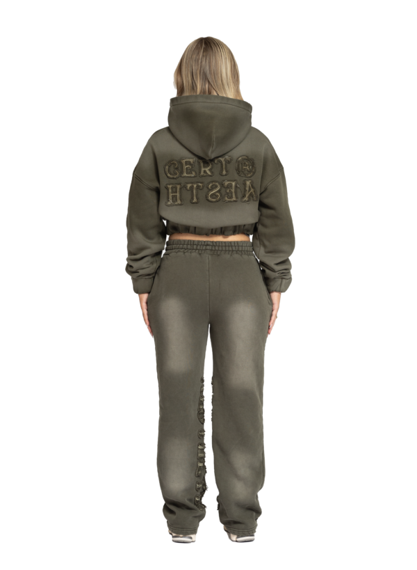 YFM Pants Washed Olive Women