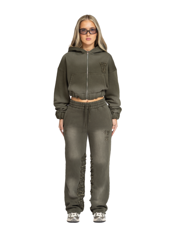 YFM Pants Washed Olive Women