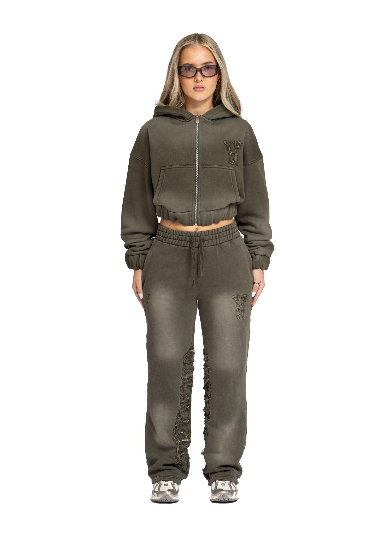 YFM Pants Washed Olive Women