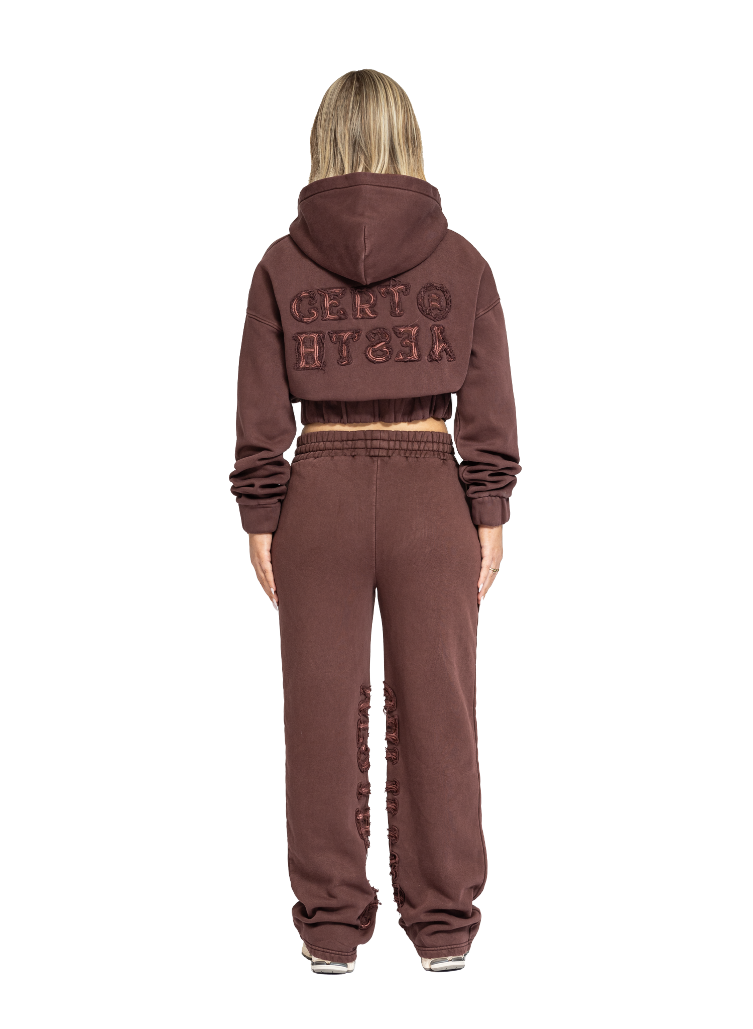 YFM Pants Washed Plum Women