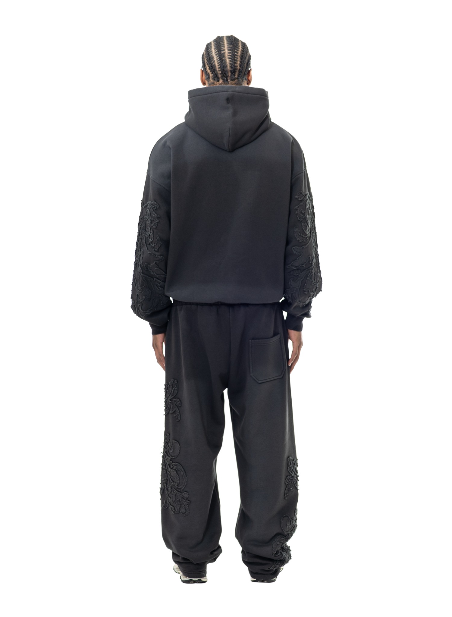 YFM Phantom Tracksuit Washed Black