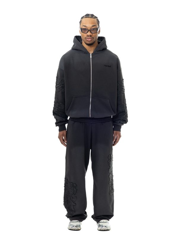 YFM Phantom Tracksuit Washed Black