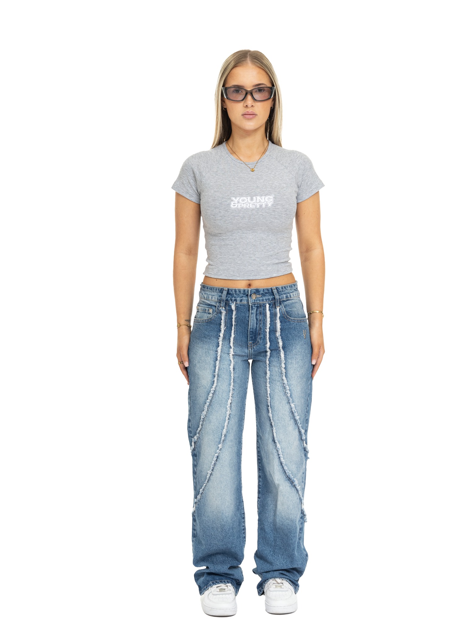 YFM Scars Denim Blue Women