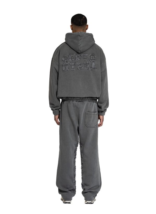 YFM Tracksuit Washed Stone Grey