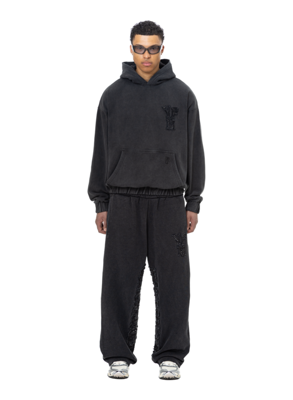 Yfm Hoodie Washed Black