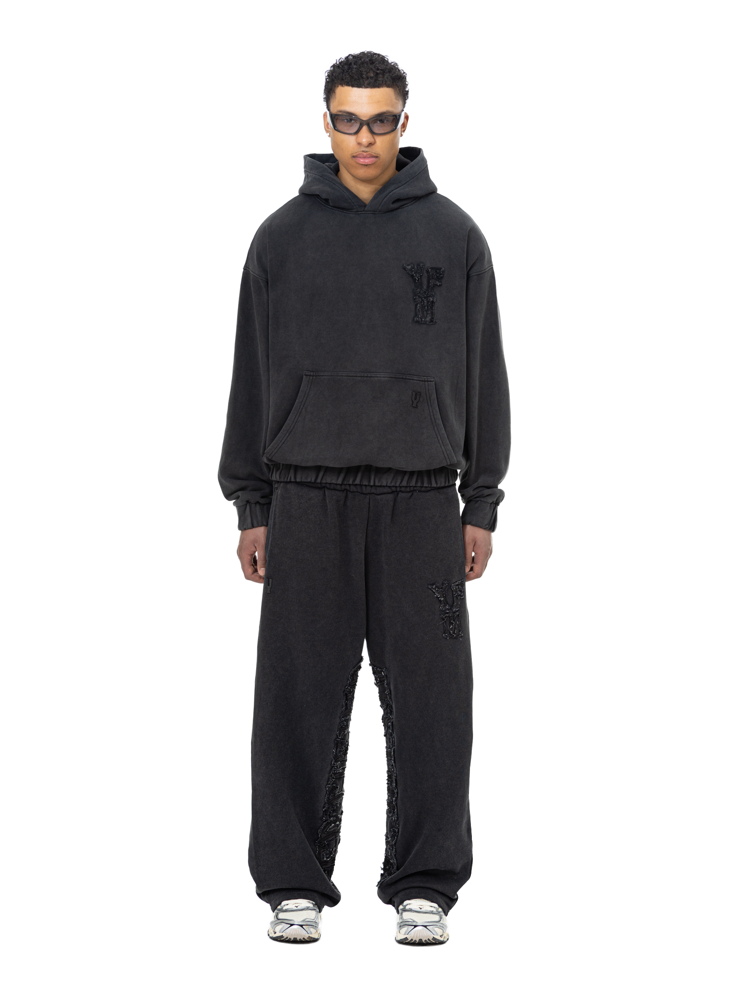 Yfm Hoodie Washed Black