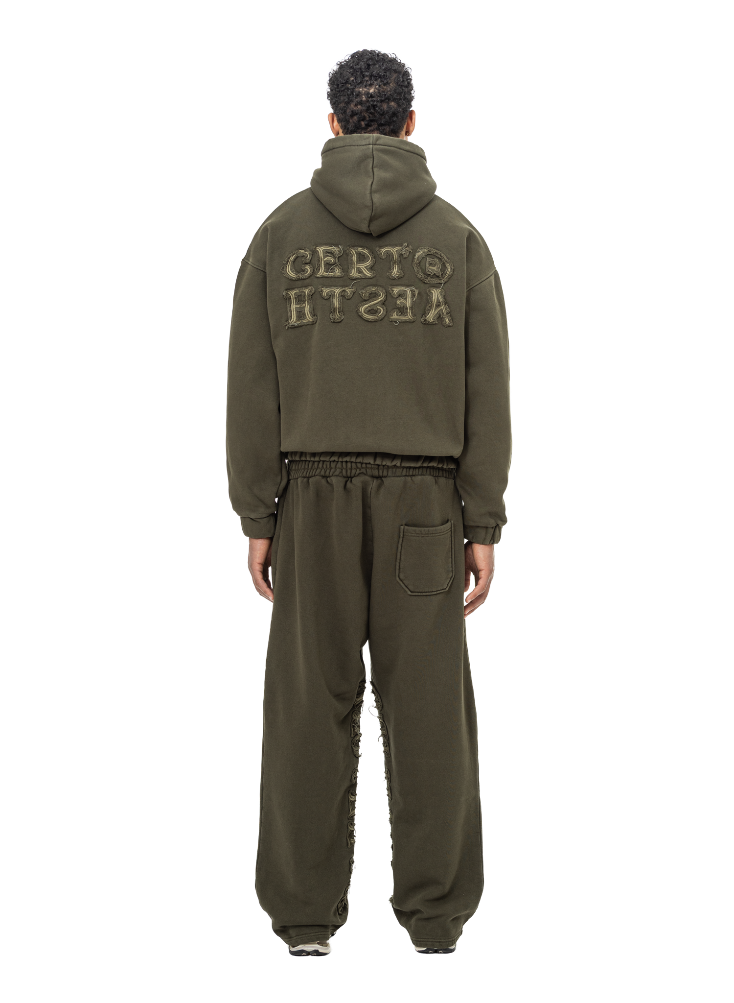 Yfm Hoodie Washed Olive