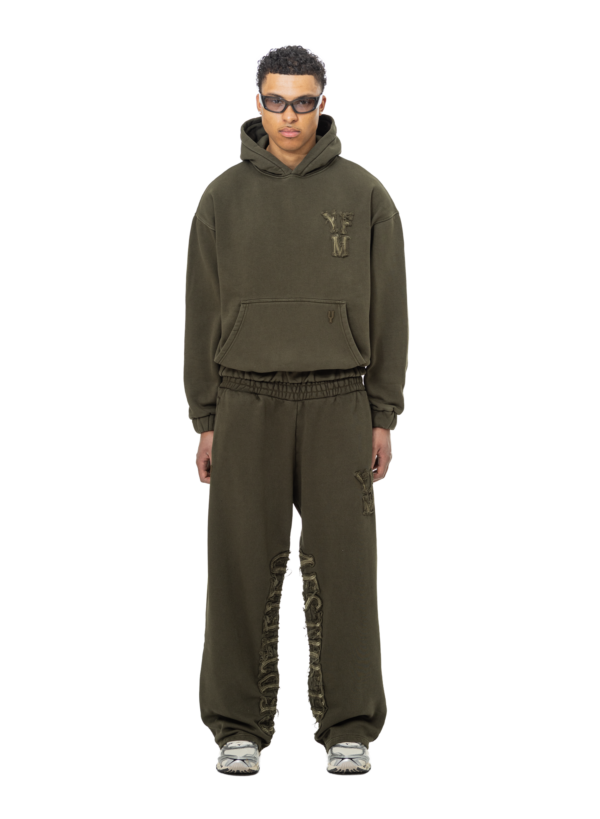 Yfm Hoodie Washed Olive